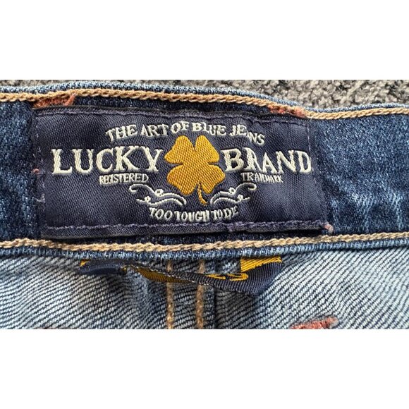 Lucky Brand Sienna Cigarette Jeans Womens Size 26 Blue Denim Stretch Mid-Rise Sl - Picture 7 of 11